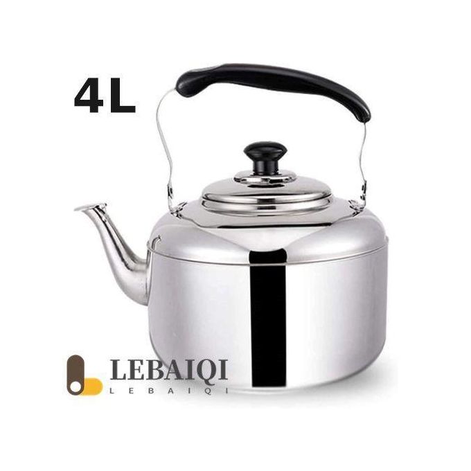 Gas Stove Whistling Kettle - 4 Litre - Silver Gas Stove Whistling Kettle - 4 Litre - Silver