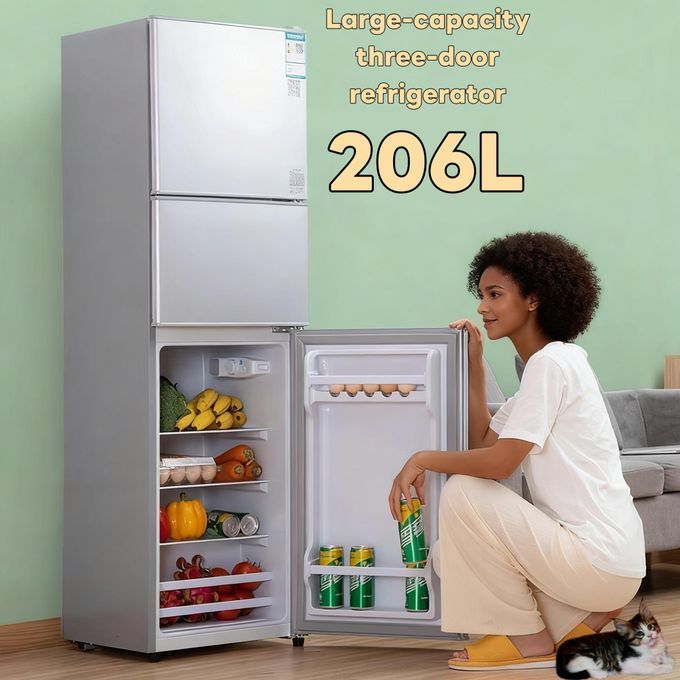 Haier 206L Triple Door Refrigerator Energy Star Certified, Spacious Freezer & Fresh Zone Fast Cooling, Low Noise Ideal for Family Kitchen Fridge 1st Grade Energy Efficiency,... Haier 206L Triple Door Refrigerator Energy Star Certified, Spacious Freezer & Fresh Zone Fast Cooling, Low Noise Ideal for Family Kitchen Fridge 1st Grade Energy Efficiency,...