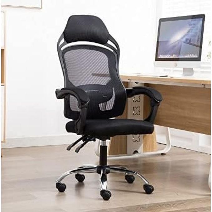 High Back Ergonomic Office Swivel Chair - Black High Back Ergonomic Office Swivel Chair - Black