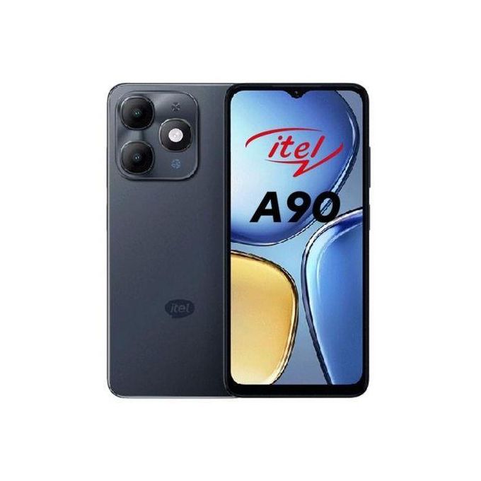 Itel A90 Smart Android Phone - 128GB ROM + 4GB RAM - 13MP Rear/5MP Front - 5000 mAh - Black Itel A90 Smart Android Phone - 128GB ROM + 4GB RAM - 13MP Rear/5MP Front - 5000 mAh - Black
