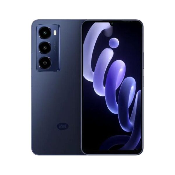 Itel City 100 - 128GB ROM + 4GB+8GB RAM - 12MP Rear/8MP Front - 5200 mAh - Navy Blue