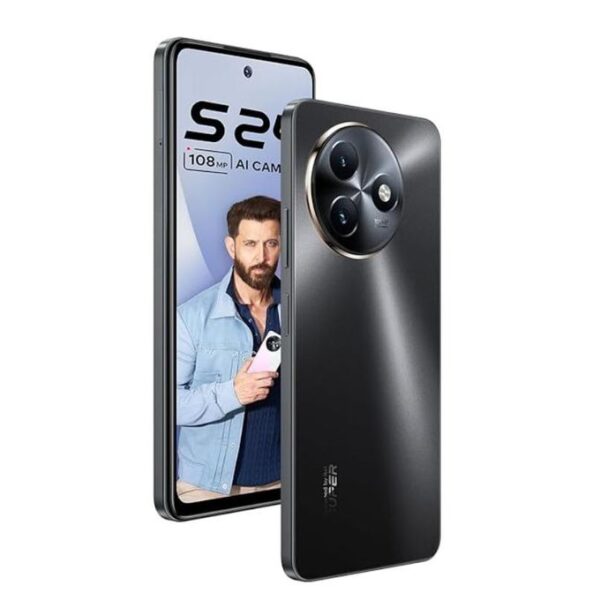 Itel S24 4G Dual SIM - 6.6'' -128GB ROM - 4GB RAM - 50MP Rear / 8MP Front - 5000mAh - Black