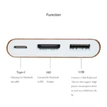4K USB-C 3.1 Hub Converter USB Type C To USB 3.0/HDMI-compatible Video Digital AV Multiport - Image 2