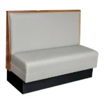 Modern leather chesterfield cafe sofa set furniture booth for restaurant pouffe chair retro nightclub velvet booth seating - Image 2
