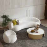 Nordic Modern Custom Office City Cashmere Wedding Royal Luxury Sofa Single Seater Simple Small Sofa Chair Set Living Room - Image 4