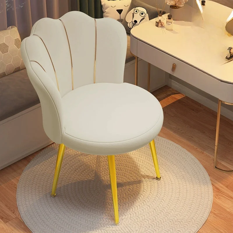 kf-S45e8451cf8a84d519f145354be5f6ef1Y.webp Modern Nordic Dressing Chair Home Living Room Dining Chairs Bedroom Furniture - Image 1