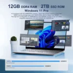 i7 7500U Ultra Slim Laptop Gamer Windows 11 12GB RAM 1TB SSD Portable Laptops Computer HD 14.1 inch 1920*1020 Office Notebook PC - Image 5