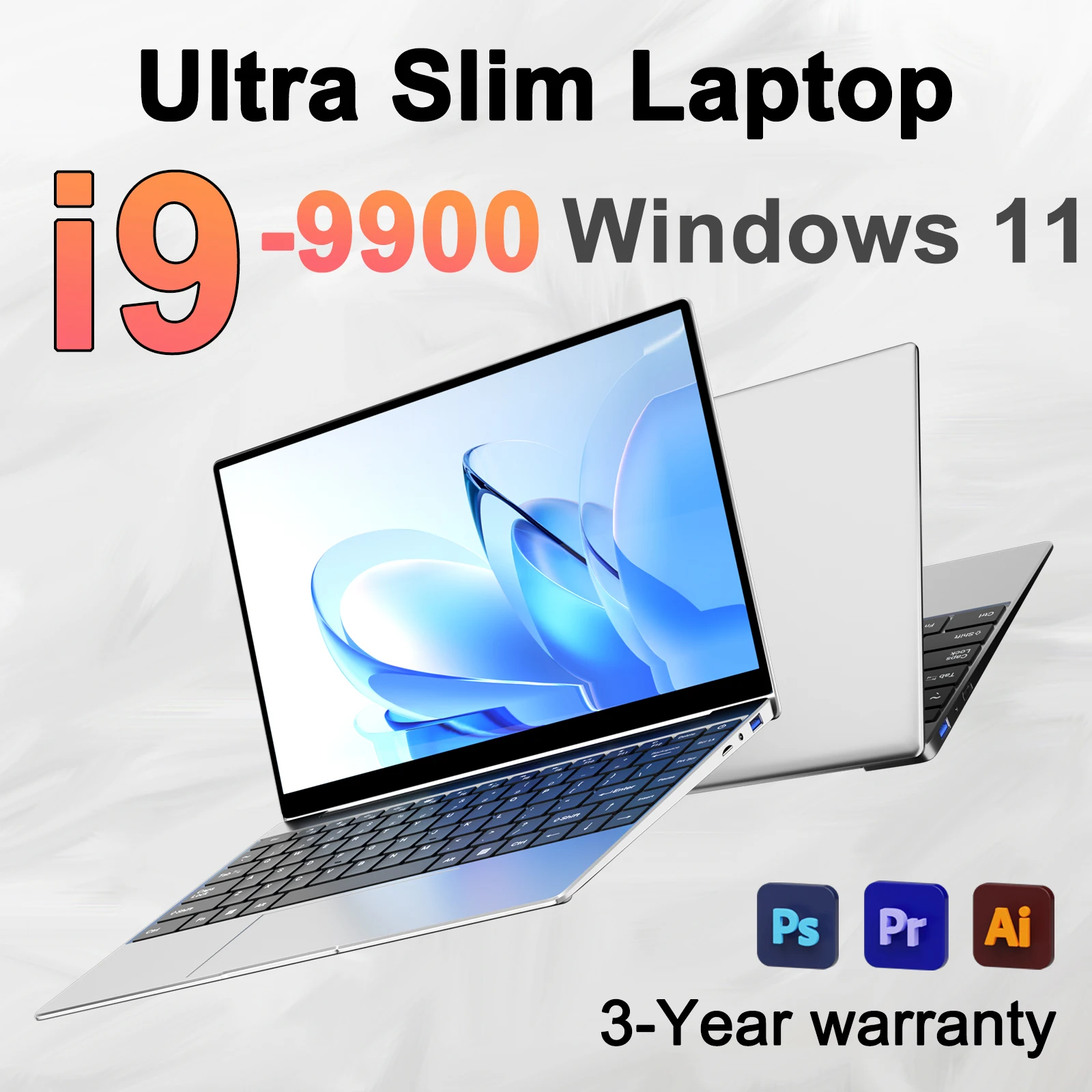 kf-S6dc48775e4a94579ad0f31148b1c163eP New 14.1" Laptop Intel Core i9-9900 32GB 2TB Gaming PC Ultra Slim Office Study Computer PC Windows 11 Pro 1920*1080 HD - Image 1