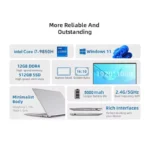 2025 Laptop Core i7 9850H A3950 Portable Laptops Windows 11 Pro 16GB DDR4 1TB SSD 1920*1080 HD - Image 5