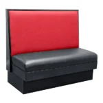 Modern leather chesterfield cafe sofa set furniture booth for restaurant pouffe chair retro nightclub velvet booth seating
