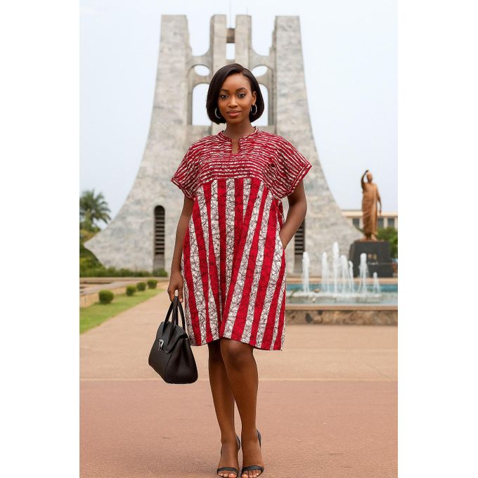 Ladies Short Bubu Dress AA - Multicolour Ladies Short Bubu Dress AA - Multicolour