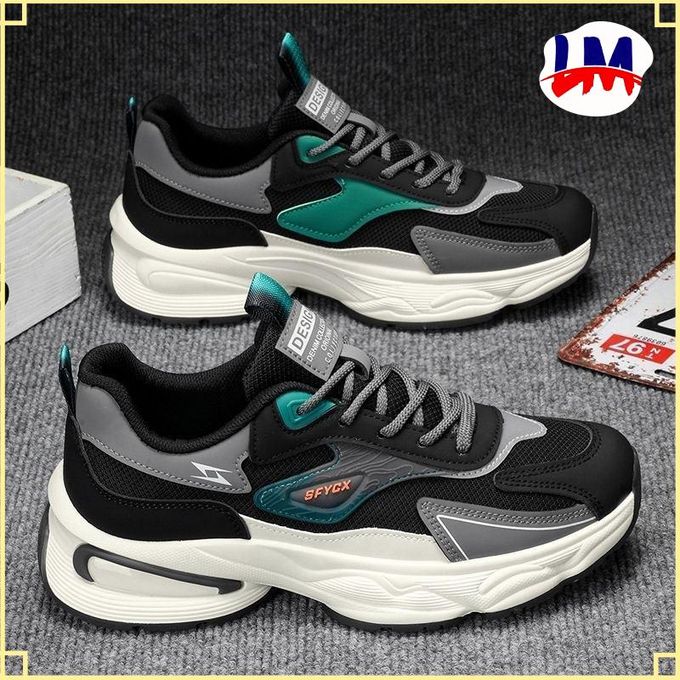 LM-Fashion Men Sneakers Shoes-Black/White LM-Fashion Men Sneakers Shoes-Black/White