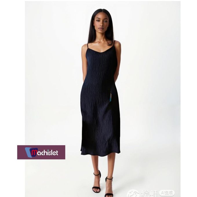 Machislet Noble And Elegant Loose Dress-BLACK Machislet Noble And Elegant Loose Dress-BLACK
