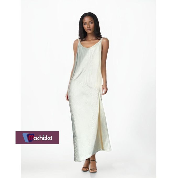 Machislet Noble and elegant loose dress-white Machislet Noble and elegant loose dress-white