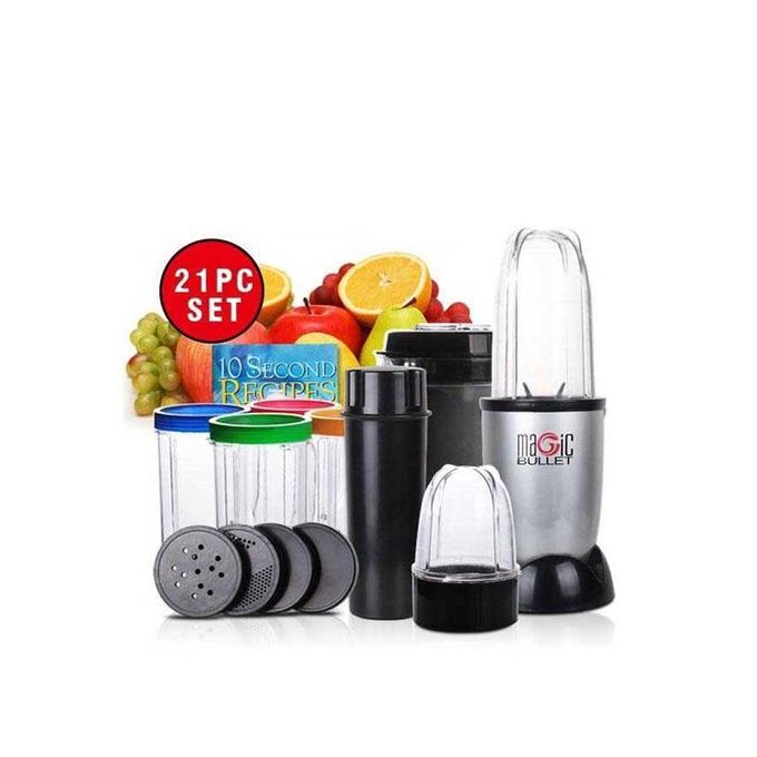 Magic Bullet 650ml - 21 Pieces - Durable Smart Blender - Silver Magic Bullet 650ml - 21 Pieces - Durable Smart Blender - Silver