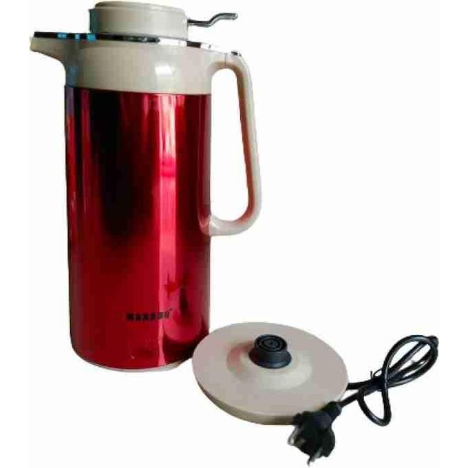 Marado Electric Heat Flask Kettle 2.5L - 1000W - Red Marado Electric Heat Flask Kettle 2.5L - 1000W - Red