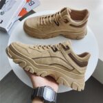 Mens Anti-slip Wear-resistant Sneakers Casual Shoes - khaki