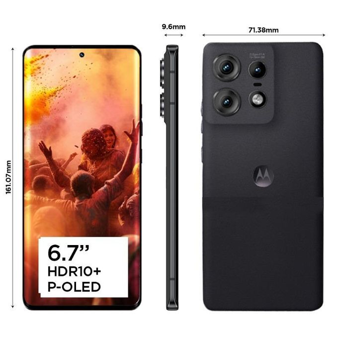 Motorola Moto Edge 50 Pro - 6.67" - 512GB ROM + 12GB RAM - 50MP Rear + 13MP Front - 5000mAh - Black Beauty + Free Phone Cover & Charger Motorola Moto Edge 50 Pro - 6.67" - 512GB ROM + 12GB RAM - 50MP Rear + 13MP Front - 5000mAh - Black Beauty + Free Phone Cover & Charger