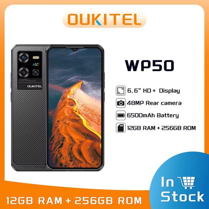Oukitel WP50 6.6" HD+ 4GB RAM+256GB ROM 6500m Amh Android 14 48MP Main Camera MOBILE PHONE Oukitel WP50 6.6" HD+ 4GB RAM+256GB ROM 6500m Amh Android 14 48MP Main Camera MOBILE PHONE