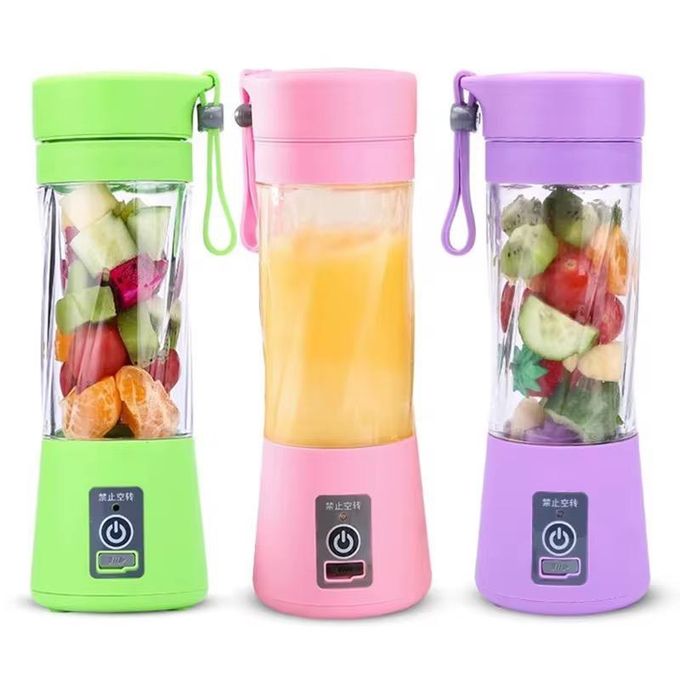 Portable Rechargeable Fruit Blender - 380ml - Multi Portable Rechargeable Fruit Blender - 380ml - Multi