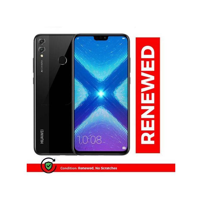 Renewed Huawei Honor 8X 6.5 "6GB RAM 128GB ROM Kirin 710 3750mAh Dual Rear 20MP Camera - Black Renewed Huawei Honor 8X 6.5 "6GB RAM 128GB ROM Kirin 710 3750mAh Dual Rear 20MP Camera - Black
