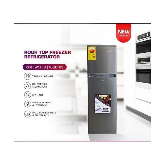 Roch RFR-190TN-BDouble door Refrigerator- 165 Liters - SILVER Roch RFR-190TN-BDouble door Refrigerator- 165 Liters - SILVER