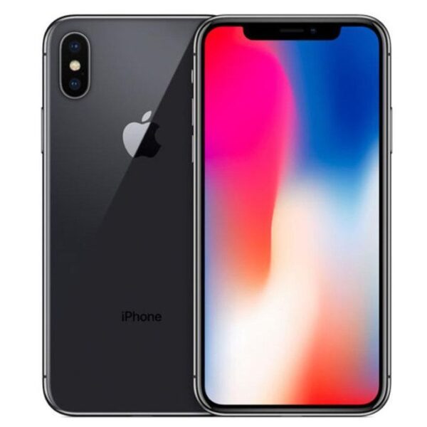 Samsung Apple iPhone X - 64GB HDD - 3GB RAM - 12MP Rear/7MP Front -Space Gray + Free Cover + Protector