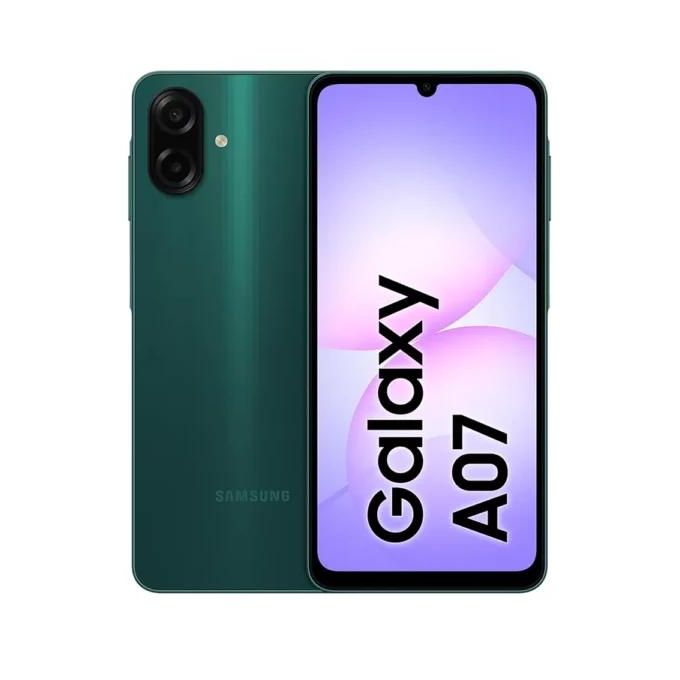 Samsung Galaxy A07 - 128GB + 4GB RAM - 50MP Rear - 8MP Front - 6.7" - 5000 mAh - Green Samsung Galaxy A07 - 128GB + 4GB RAM - 50MP Rear - 8MP Front - 6.7" - 5000 mAh - Green