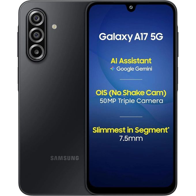 Samsung Galaxy A17 - 256GB + 8GB RAM - 50MP Rear - 8MP Front - 6.7" - 5000 mAh - Black (24 Months Warranty) Samsung Galaxy A17 - 256GB + 8GB RAM - 50MP Rear - 8MP Front - 6.7" - 5000 mAh - Black (24 Months Warranty)