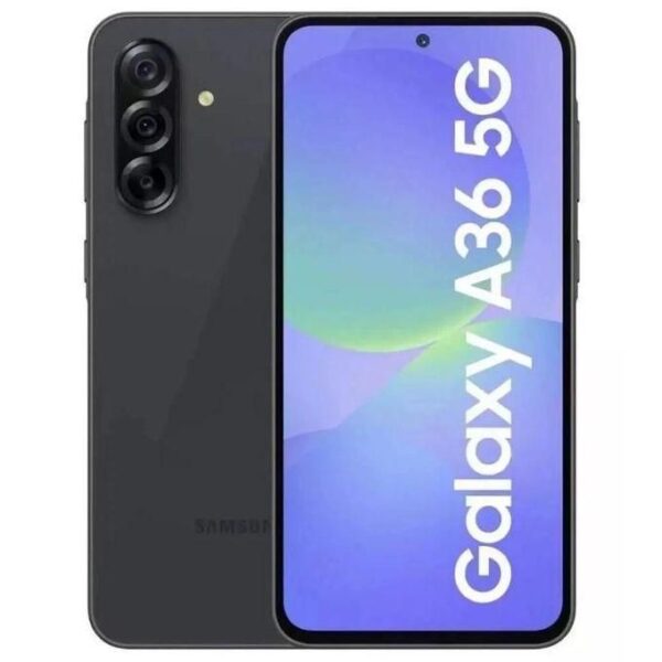 Samsung Galaxy A36 5G - Dual SIM - 6.7 Inches FHD+ 50MP/13MP - 128GB HDD - 6GB RAM - 5000mAh - Water & Dust Resistant IP67 - Awesome Black