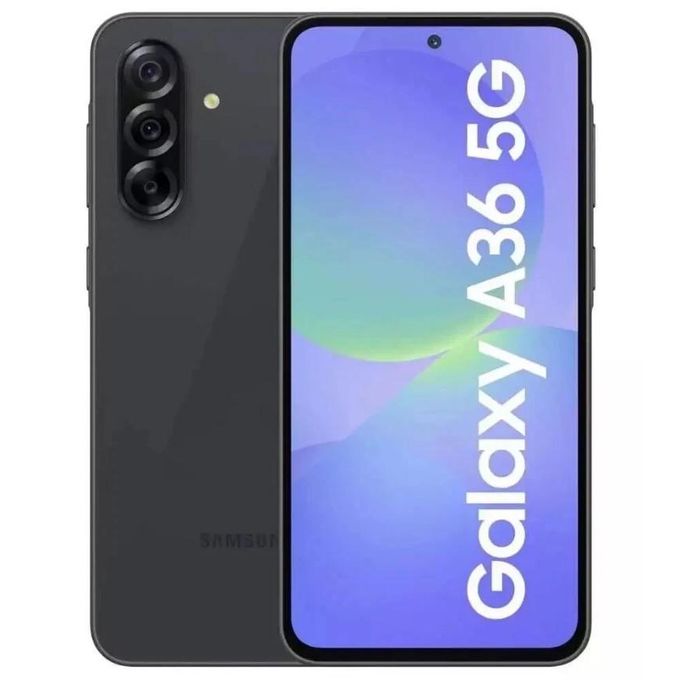 Samsung Galaxy A36 5G - Dual SIM - 6.7 Inches FHD+ 50MP/13MP - 256GB HDD - 8GB RAM - 5000mAh - Water & Dust Resistant IP67 - Awesome Black Samsung Galaxy A36 5G - Dual SIM - 6.7 Inches FHD+ 50MP/13MP - 256GB HDD - 8GB RAM - 5000mAh - Water & Dust Resistant IP67 - Awesome Black