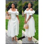 Sexy white -design dress