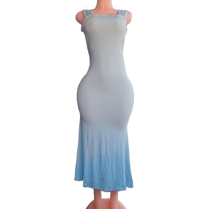 SHEIN LONG SEA-BLUE LADIES DRESS - Size EU -38 SHEIN LONG SEA-BLUE LADIES DRESS - Size EU -38