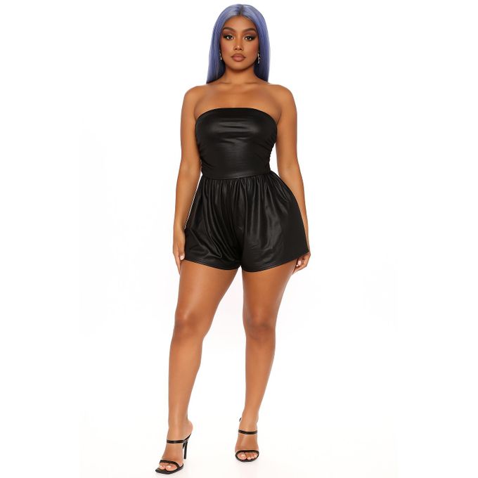 SHEIN Sexy Strapeless Romper SHEIN Sexy Strapeless Romper