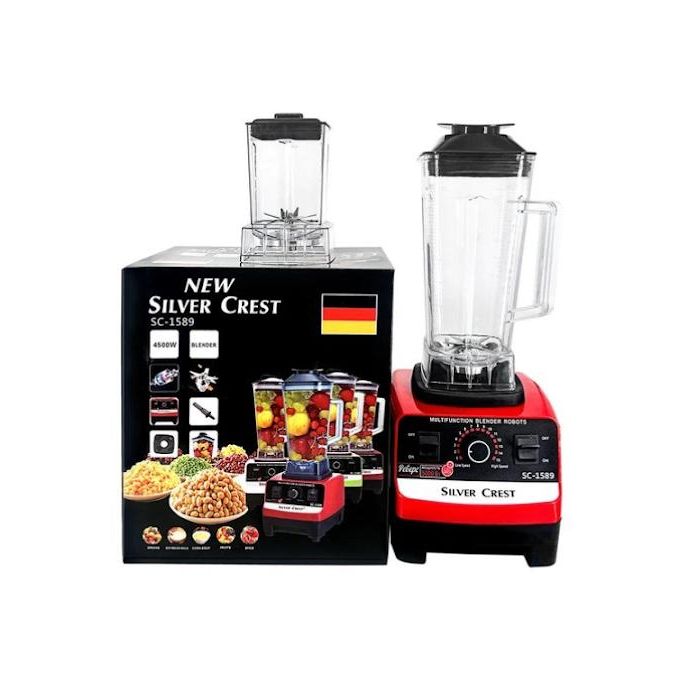 SILVER CREST 2 in 1 Professional Durable Heavy Duty Commercial Blender- 4500W - Red/ Black SILVER CREST 2 in 1 Professional Durable Heavy Duty Commercial Blender- 4500W - Red/ Black