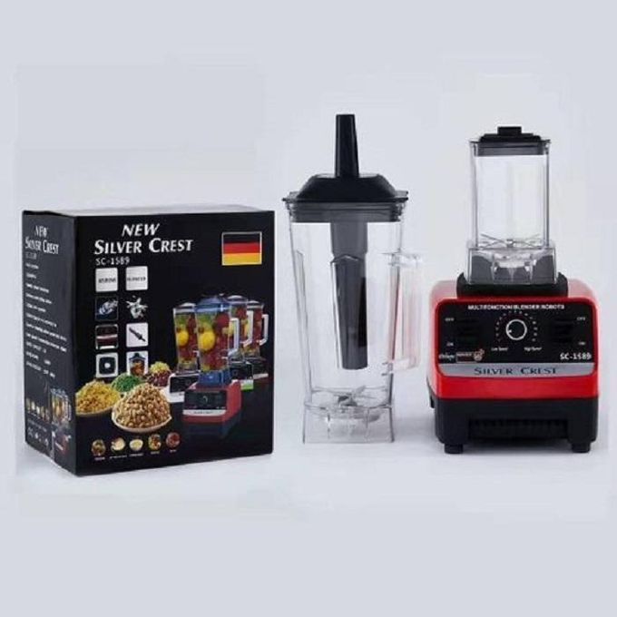 SILVER CREST Heavy Duty Commercial Grinder Unbreakable 2 in One Blender 2L- Red SILVER CREST Heavy Duty Commercial Grinder Unbreakable 2 in One Blender 2L- Red