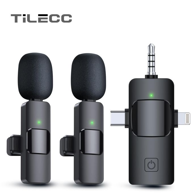 TiLECC Wireless Lapel Microphone Type-c For IPhone Android IPad TiLECC Wireless Lapel Microphone Type-c For IPhone Android IPad