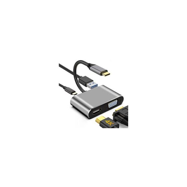Type -C HDMI 4K VGA Converter USB 3.0 Adapter