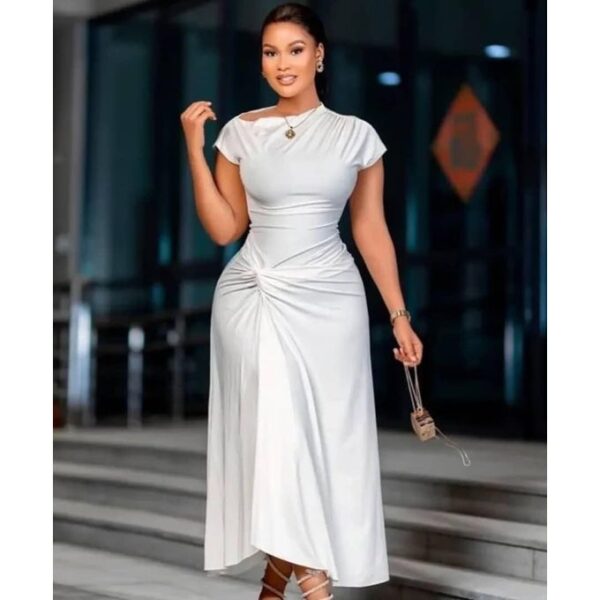 White maxi dress
