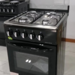 Four-gas burner stove with gas oven