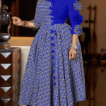 Elegant Checkered Patchwork Dress for Women