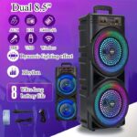 8000W Subwoofer 26-Color RGB Full Spectrum Dual 8.5-Inch Speakers - Image 2