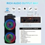 8000W Subwoofer 26-Color RGB Full Spectrum Dual 8.5-Inch Speakers - Image 3