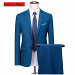 Classic Wedding Tuxedos Casual Solid Suits Slim Fit